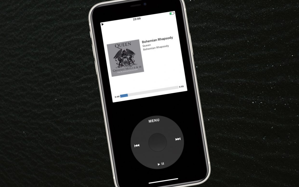 Приложение, которое позволяет превратить iPhone в iPod Classic
