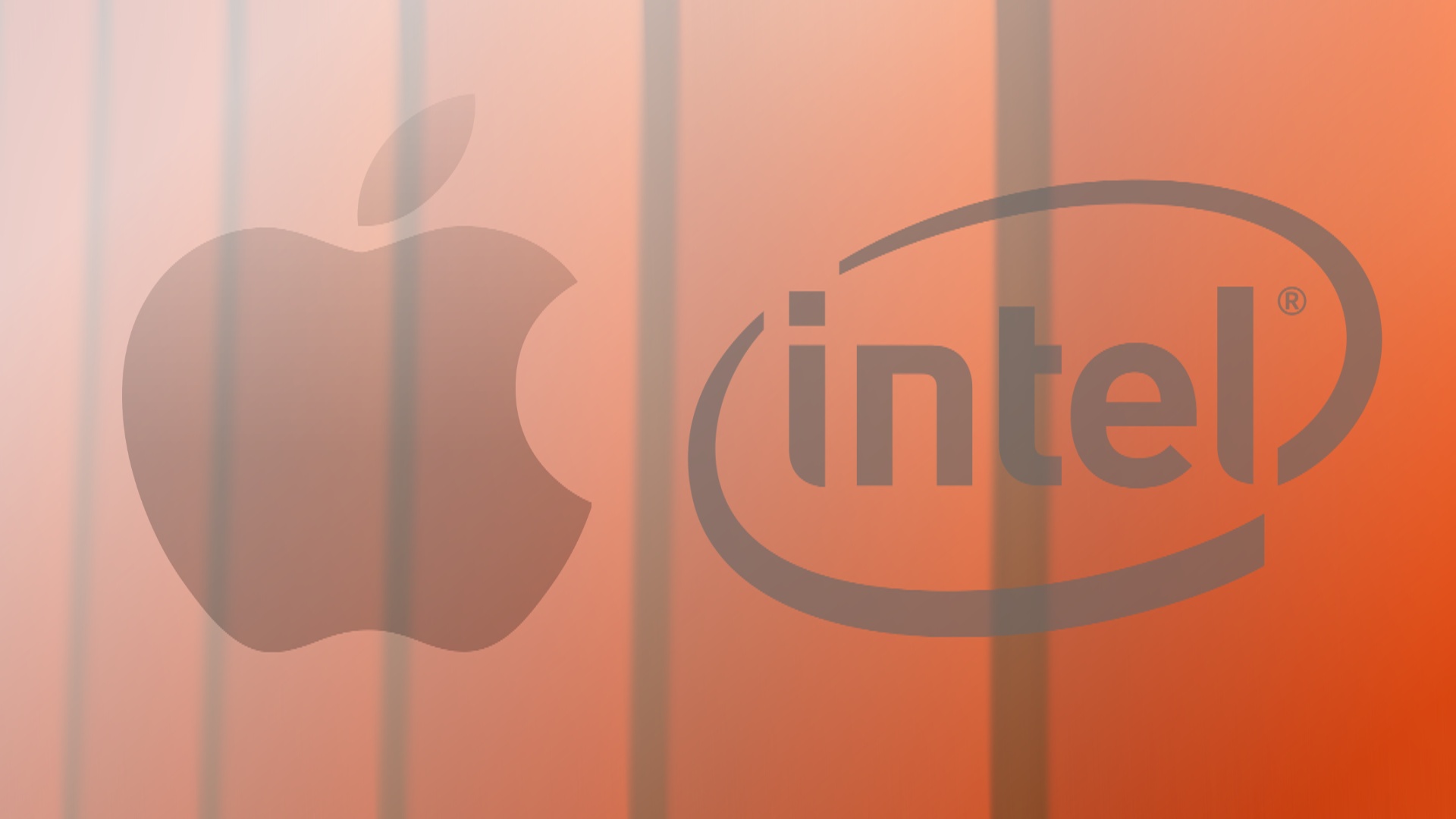 Логотипы Intel и Apple