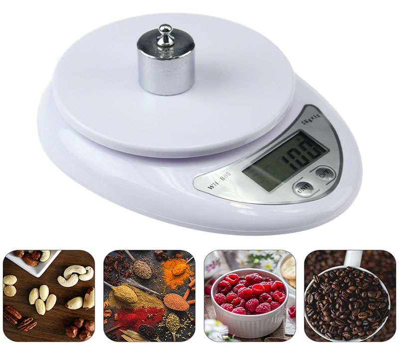 Портативные цифровые весы до 5 кг Kitchen Scales