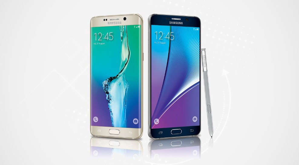 Смартфоны Samsung Galaxy Note 5 и Galaxy S6
